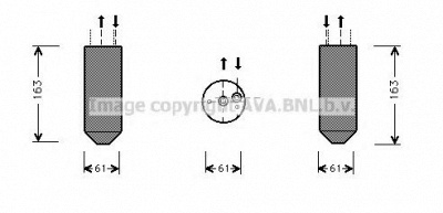 AVA QUALITY COOLING msd362 -  Осушитель, кондиционер